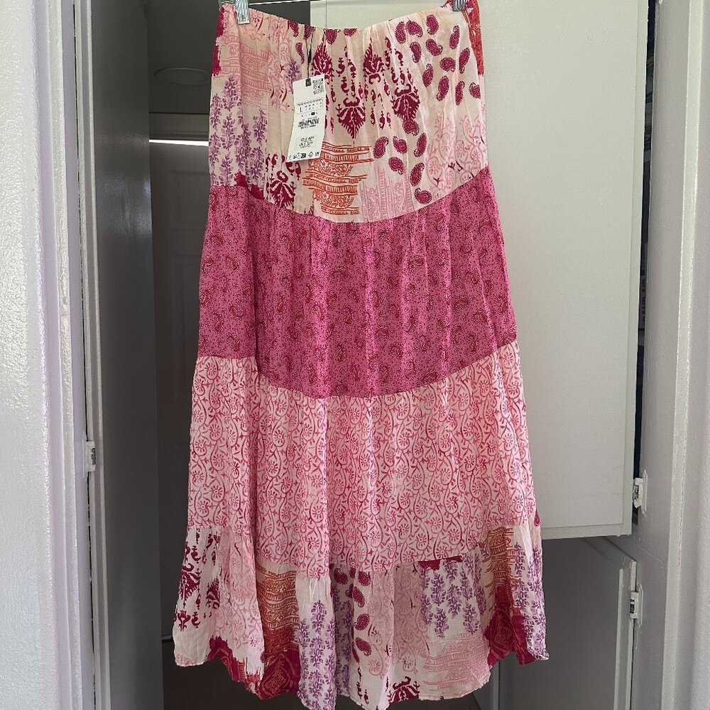 Zara Print Long Skirt